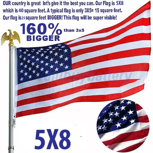 Nylon american flag 5x8ft - us,