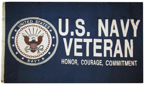 3x5 navy veteran flag - 3x5,